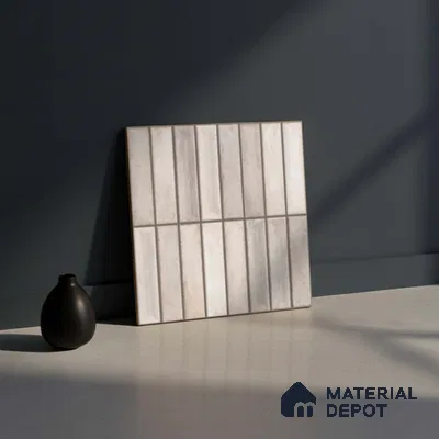 Faux Subway Look Wall Tile TL 08137 B G Arcos Grey 1 ft x 1 ft Ceramic Matte Finish - 10 mm | Please Expect a Slight Variation of Pattern