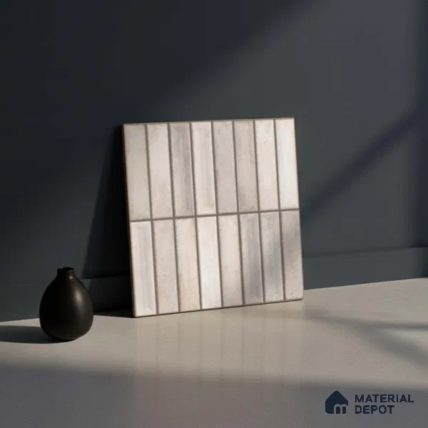 Faux Subway Look Wall Tile TL 08137 B G Arcos Grey 1 ft x 1 ft Ceramic Matte Finish - 10 mm | Please Expect a Slight Variation of Pattern