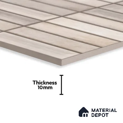 Faux Subway Look Wall Tile TL 08137 B G Arcos Grey 1 ft x 1 ft Ceramic Matte Finish - 10 mm | Please Expect a Slight Variation of Pattern