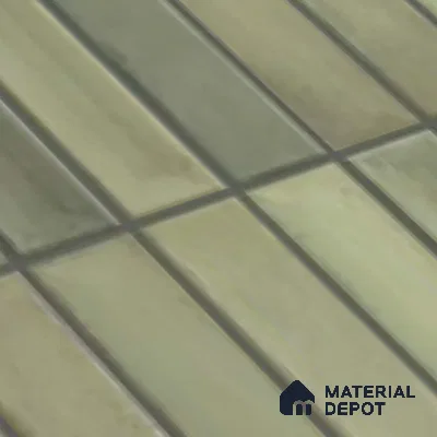 Faux Subway Look Wall Tile TL 08137 D G Arcos Olive 1 ft x 1 ft Ceramic Matte Finish - 10 mm | Please Expect a Slight Variation of Pattern