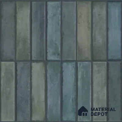 Faux Subway Look Wall Tile TL 08137 G Arcos Azure 1 ft x 1 ft Ceramic Matte Finish - 10 mm | Please Expect a Slight Variation of Pattern