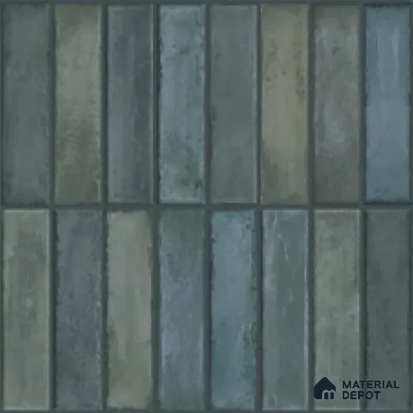 Faux Subway Look Wall Tile TL 08137 G Arcos Azure 1 ft x 1 ft Ceramic Matte Finish - 10 mm | Please Expect a Slight Variation of Pattern
