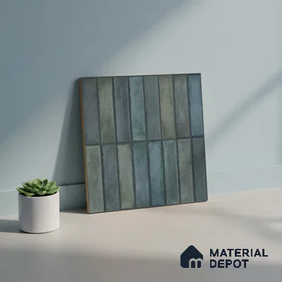 Faux Subway Look Wall Tile TL 08137 G Arcos Azure 1 ft x 1 ft Ceramic Matte Finish - 10 mm | Please Expect a Slight Variation of Pattern