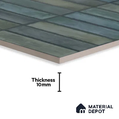 Faux Subway Look Wall Tile TL 08137 G Arcos Azure 1 ft x 1 ft Ceramic Matte Finish - 10 mm | Please Expect a Slight Variation of Pattern