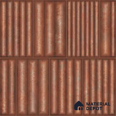 Faux Subway Look Wall Tile TL 08139 B Liberty Coper 1 ft x 1 ft Ceramic Matte Finish - 10 mm | Please Expect a Slight Variation of Pattern