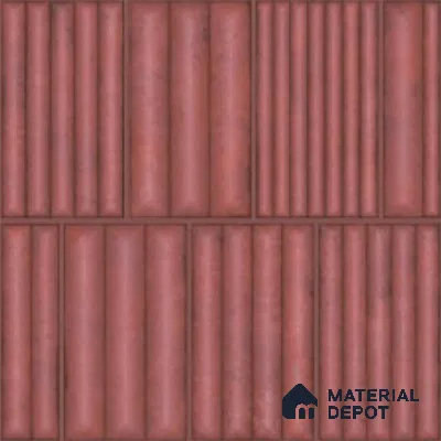 Faux Subway Look Wall Tile TL 08139 D Liberty Pink 1 ft x 1 ft Ceramic Matte Finish - 10 mm | Please Expect a Slight Variation of Pattern