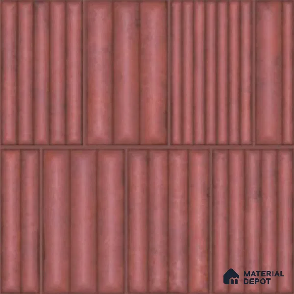 Faux Subway Look Wall Tile TL 08139 D Liberty Pink 1 ft x 1 ft Ceramic Matte Finish - 10 mm | Please Expect a Slight Variation of Pattern