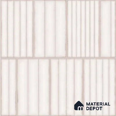 Faux Subway Look Wall Tile TL 08139 E Liberty Silver 1 ft x 1 ft Ceramic Matte Finish - 10 mm | Please Expect a Slight Variation of Pattern