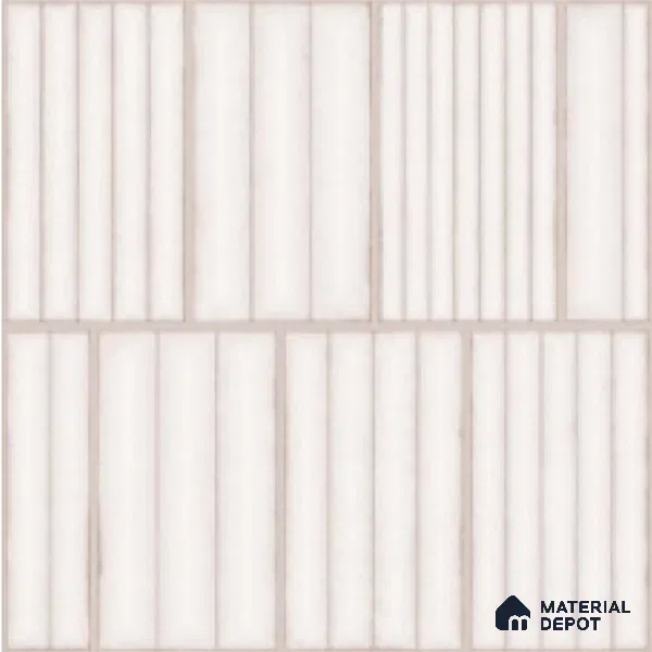 Faux Subway Look Wall Tile TL 08139 E Liberty Silver 1 ft x 1 ft Ceramic Matte Finish - 10 mm | Please Expect a Slight Variation of Pattern