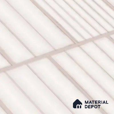 Faux Subway Look Wall Tile TL 08139 E Liberty Silver 1 ft x 1 ft Ceramic Matte Finish - 10 mm | Please Expect a Slight Variation of Pattern