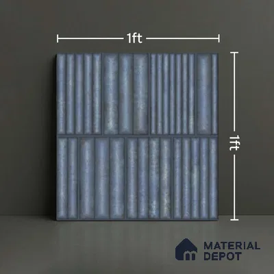 Faux Subway Look Wall Tile TL 08139 F R Liberty Aqua 1 ft x 1 ft Ceramic Matte Finish - 10 mm | Please Expect a Slight Variation of Pattern