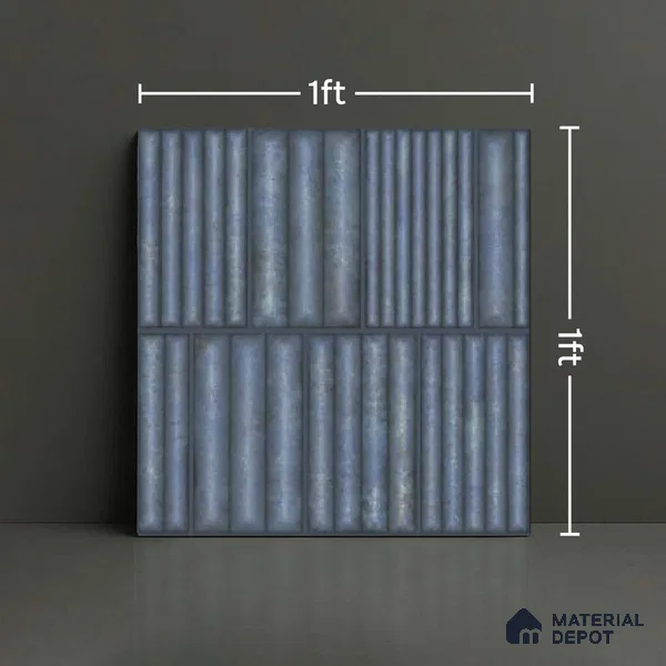 Faux Subway Look Wall Tile TL 08139 F R Liberty Aqua 1 ft x 1 ft Ceramic Matte Finish - 10 mm | Please Expect a Slight Variation of Pattern