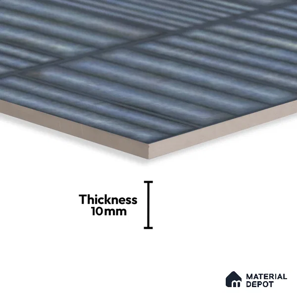 Faux Subway Look Wall Tile TL 08139 F R Liberty Aqua 1 ft x 1 ft Ceramic Matte Finish - 10 mm | Please Expect a Slight Variation of Pattern