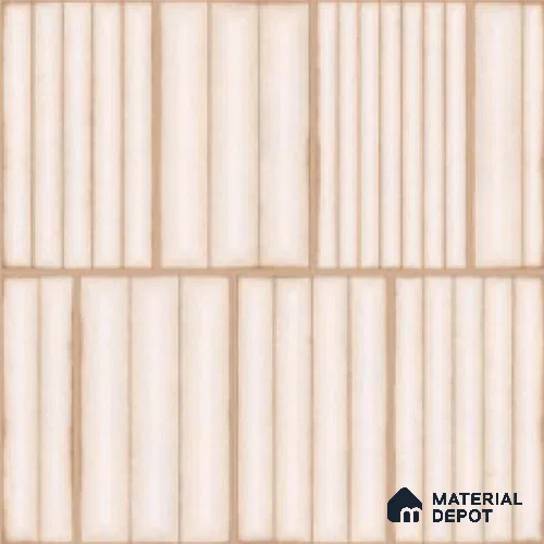 Faux Subway Look Wall Tile TL 08139 Liberty Bone 1 ft x 1 ft Ceramic Matte Finish - 10 mm | Please Expect a Slight Variation of Pattern