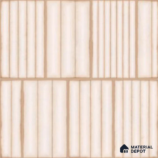 Faux Subway Look Wall Tile TL 08139 Liberty Bone 1 ft x 1 ft Ceramic Matte Finish - 10 mm | Please Expect a Slight Variation of Pattern