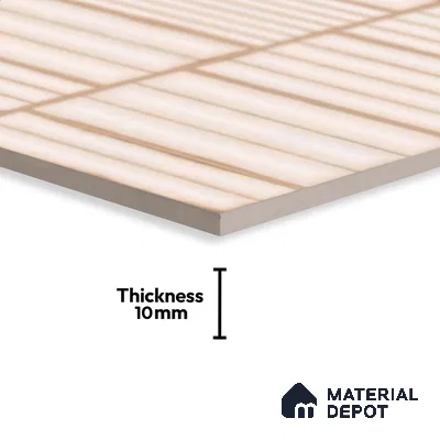 Faux Subway Look Wall Tile TL 08139 Liberty Bone 1 ft x 1 ft Ceramic Matte Finish - 10 mm | Please Expect a Slight Variation of Pattern