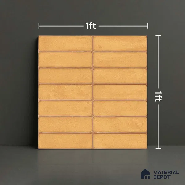 Subway Tile TL 08354 B Blash 208 1 ft x 1 ft Ceramic Matte Finish - 10 mm | Please Expect a Slight Variation of Pattern