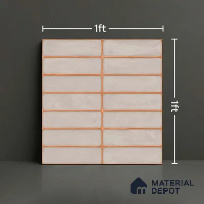 Subway Tile TL 08354 Blash 207 1 ft x 1 ft Ceramic Matte Finish - 10 mm | Please Expect a Slight Variation of Pattern