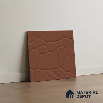Stone Look Tile TL 08596 B Stone Terracotta 1 ft x 1 ft Ceramic Matte Finish - 8 mm