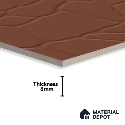 Stone Look Tile TL 08596 B Stone Terracotta 1 ft x 1 ft Ceramic Matte Finish - 8 mm
