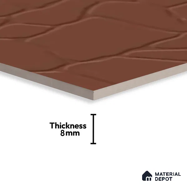 Stone Look Tile TL 08596 B Stone Terracotta 1 ft x 1 ft Ceramic Matte Finish - 8 mm