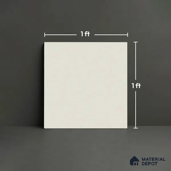 Stone Look Tile TL 08594 Diamond Ivory 1 ft x 1 ft Ceramic Matte Finish - 8 mm