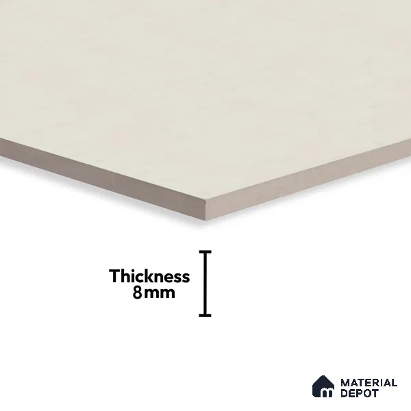 Stone Look Tile TL 08594 Diamond Ivory 1 ft x 1 ft Ceramic Matte Finish - 8 mm