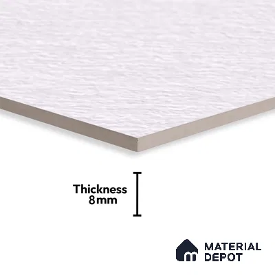 Stone Look Tile TL 08597 White 1 ft x 1 ft Ceramic Matte Finish - 8 mm