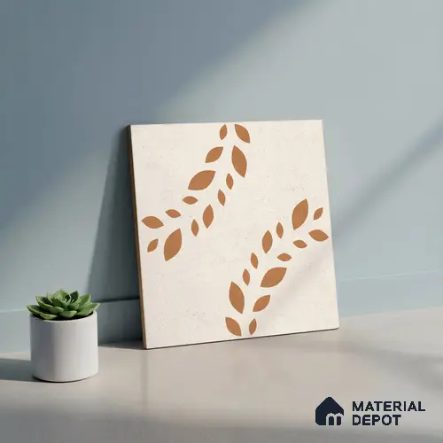 Wall Tile TL 10471 Flare 1 ft x 1 ft Vitrified Glue Granula Matte Finish - 9.5 mm | Suitable For Living Room, Bedroom, Kitchen | 2 mm Spacer is Mandatory | Please Expect a Slight Variation of Pattern