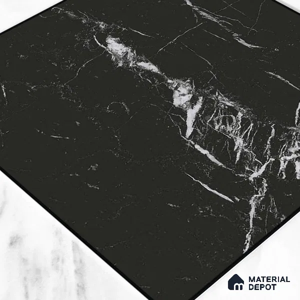 Moroccan Wall & Floor Tile TL 10458 Cubic Black 1 ft x 1 ft Vitrified Matte Finish - 9.5 mm | Suitable for Bathroom, Kitchen, Balcony | 2 mm Spacer is Mandatory | Please Expect a Slight Variation of Pattern