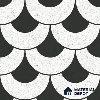 Moroccan Wall & Floor Tile TL 10463 Lyon Monochrome 1 ft x 1 ft Vitrified Matte Finish - 9.5 mm | Suitable for Bathroom, Kitchen, Entryway | 2 mm Spacer is Mandatory | Please Expect a Slight Variation of Pattern