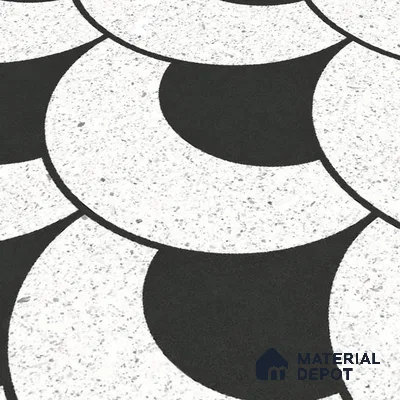 Moroccan Wall & Floor Tile TL 10463 Lyon Monochrome 1 ft x 1 ft Vitrified Matte Finish - 9.5 mm | Suitable for Bathroom, Kitchen, Entryway | 2 mm Spacer is Mandatory | Please Expect a Slight Variation of Pattern