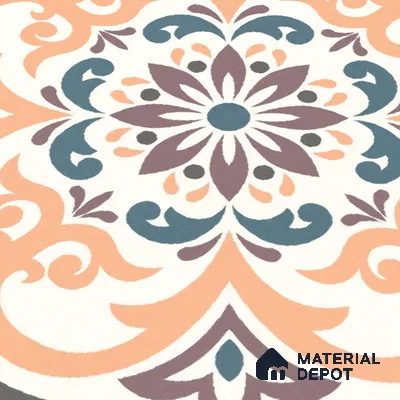 Moroccan Wall & Floor Tile TL 10460 Ergo 1 ft x 1 ft Vitrified Matte Finish - 9.5 mm | Suitable For Living Room, Bedroom, Kitchen | 2 mm Spacer is Mandatory | Please Expect a Slight Variation of Pattern