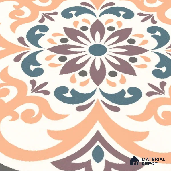 Moroccan Wall & Floor Tile TL 10460 Ergo 1 ft x 1 ft Vitrified Matte Finish - 9.5 mm | Suitable For Living Room, Bedroom, Kitchen | 2 mm Spacer is Mandatory | Please Expect a Slight Variation of Pattern
