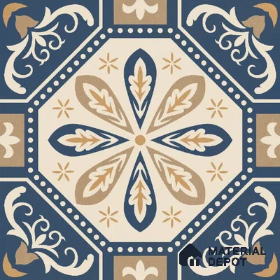 Moroccan Wall & Floor Tile TL 10473 Prismaа 1 ft x 1 ft Vitrified Glue Granula Matte Finish - 9.5 mm | Suitable for Bathroom, Kitchen, Balcony | 2 mm Spacer is Mandatory | Please Expect a Slight Variation of Pattern
