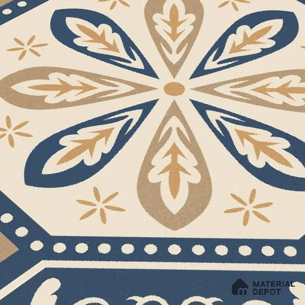 Moroccan Wall & Floor Tile TL 10473 Prismaа 1 ft x 1 ft Vitrified Glue Granula Matte Finish - 9.5 mm | Suitable for Bathroom, Kitchen, Balcony | 2 mm Spacer is Mandatory | Please Expect a Slight Variation of Pattern