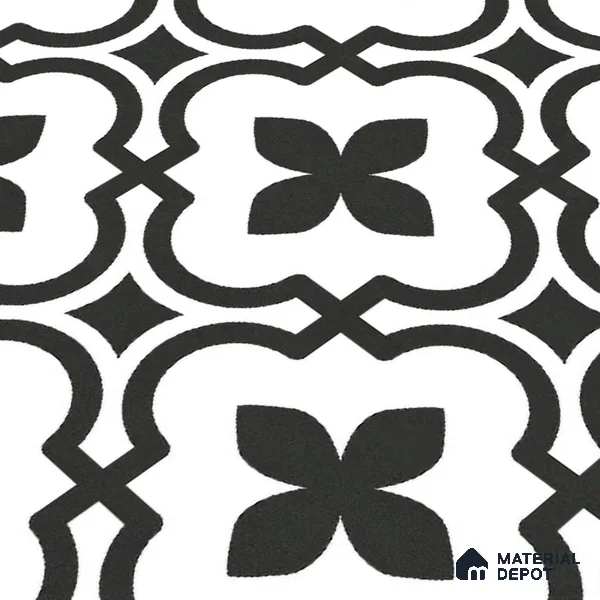Moroccan Wall & Floor Tile TL 10465 Romano 1 ft x 1 ft Vitrified Matte Finish - 9.5 mm | Suitable For Living Room, Bedroom, Kitchen | 2 mm Spacer is Mandatory | Please Expect a Slight Variation of Pattern