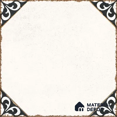 Moroccan Wall & Floor Athangudi Tile TL 10472 B Menta Black 1 ft x 1 ft Vitrified Glue Granula Matte Finish - 9.5 mm | Suitable for Bathroom, Kitchen, Balcony | 2 mm Spacer is Mandatory | Please Expect a Slight Variation of Pattern