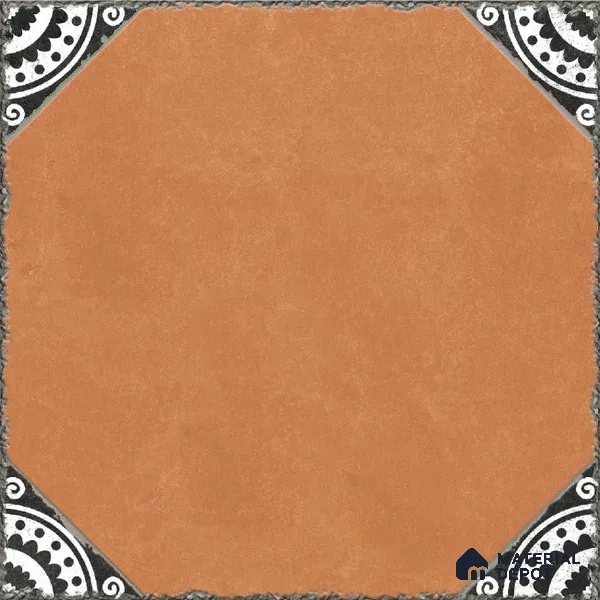 Moroccan Wall & Floor Athangudi Tile TL 10472 C Menta Brown 1 ft x 1 ft Vitrified Glue Granula Matte Finish - 9.5 mm | Suitable for Bathroom, Kitchen, Balcony | 2 mm Spacer is Mandatory | Please Expect a Slight Variation of Pattern