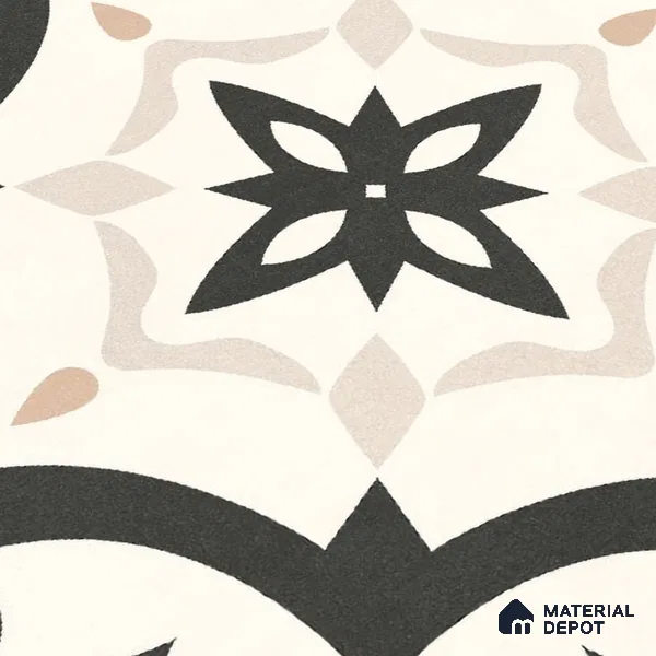 Moroccan Wall & Floor Tile TL 10459 Dimona 1 ft x 1 ft Vitrified Matte Finish - 9.5 mm | Suitable for Bathroom, Kitchen, Balcony | 2 mm Spacer is Mandatory | Please Expect a Slight Variation of Pattern