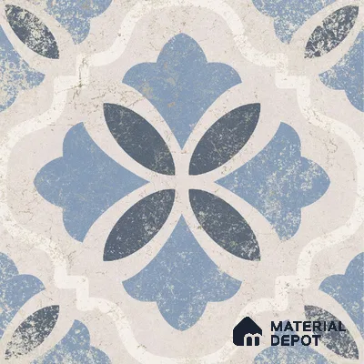 Moroccan Wall & Floor Tile TL 10456 Belfast 1 ft x 1 ft Vitrified Matte Finish - 9.5 mm | Suitable for Bathroom, Kitchen, Balcony | 2 mm Spacer is Mandatory | Please Expect a Slight Variation of Pattern