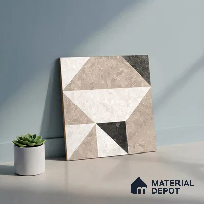 Moroccan Wall & Floor Tile TL 10466 Stanza 1 ft x 1 ft Vitrified Matte Finish - 9.5 mm | Suitable for Bathroom, Kitchen, Balcony | 2 mm Spacer is Mandatory | Please Expect a Slight Variation of Pattern