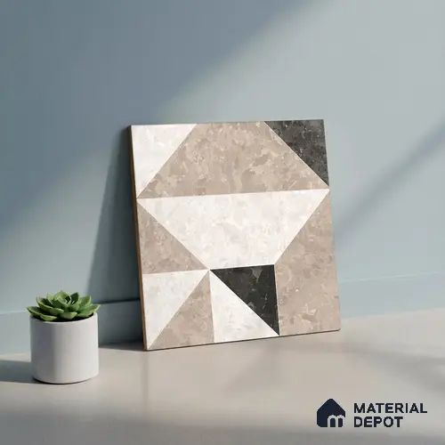 Moroccan Wall & Floor Tile TL 10466 Stanza 1 ft x 1 ft Vitrified Matte Finish - 9.5 mm | Suitable For Living Room, Bedroom, Kitchen | 2 mm Spacer is Mandatory | Please Expect a Slight Variation of Pattern