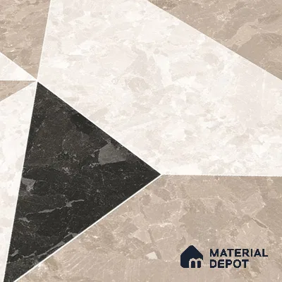 Moroccan Wall & Floor Tile TL 10466 Stanza 1 ft x 1 ft Vitrified Matte Finish - 9.5 mm | Suitable for Bathroom, Kitchen, Balcony | 2 mm Spacer is Mandatory | Please Expect a Slight Variation of Pattern