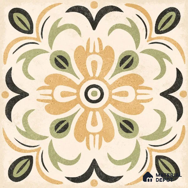 Wall Tile TL 10470 Dublin 1 ft x 1 ft Vitrified Glue Granula Matte Finish - 9.5 mm | Suitable For Living Room, Bedroom, Kitchen | 2 mm Spacer is Mandatory | Please Expect a Slight Variation of Pattern (Sample)