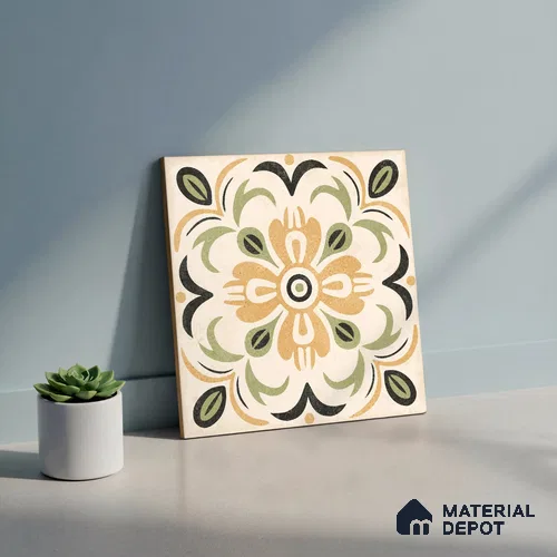 Wall Tile TL 10470 Dublin 1 ft x 1 ft Vitrified Glue Granula Matte Finish - 9.5 mm | Suitable For Living Room, Bedroom, Kitchen | 2 mm Spacer is Mandatory | Please Expect a Slight Variation of Pattern