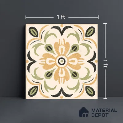 Wall Tile TL 10470 Dublin 1 ft x 1 ft Vitrified Glue Granula Matte Finish - 9.5 mm | Suitable For Living Room, Bedroom, Kitchen | 2 mm Spacer is Mandatory | Please Expect a Slight Variation of Pattern (Sample)