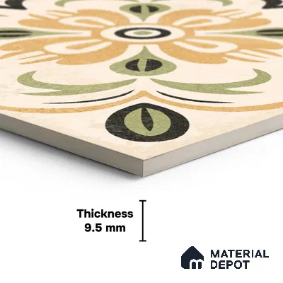 Wall Tile TL 10470 Dublin 1 ft x 1 ft Vitrified Glue Granula Matte Finish - 9.5 mm | Suitable For Living Room, Bedroom, Kitchen | 2 mm Spacer is Mandatory | Please Expect a Slight Variation of Pattern (Sample)