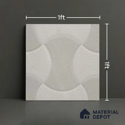 Stone Floor Tile TL 10171 Dorato Grigio 1 ft x 1 ft  Ceramic Matte Finish - 9 mm | Please Expect a Slight Variation of Pattern