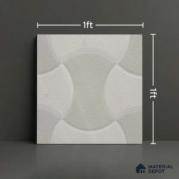 Stone Floor Tile TL 10171 Dorato Grigio 1 ft x 1 ft  Ceramic Matte Finish - 9 mm | Please Expect a Slight Variation of Pattern